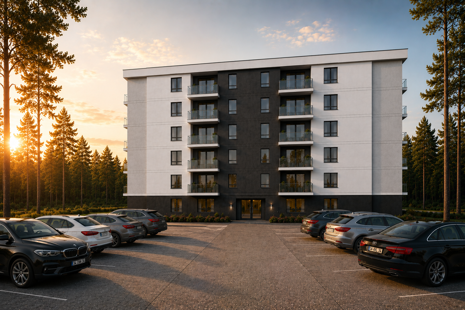 Kanuni Konakları cephe render görseli