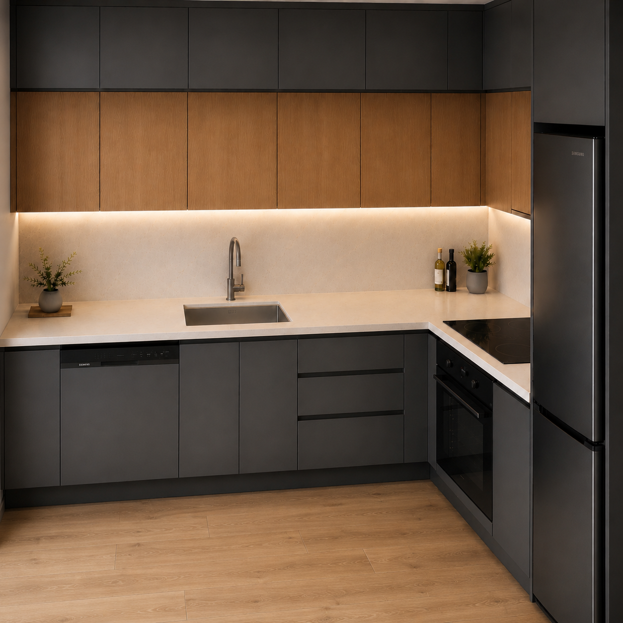 Studio Inn mutfak render görseli