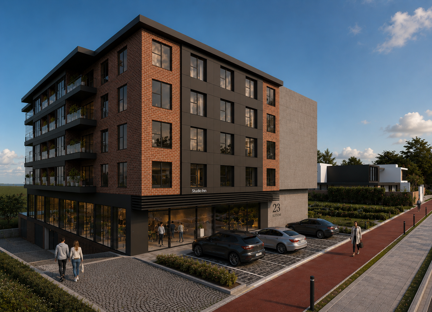 Studio Inn cephe render görseli